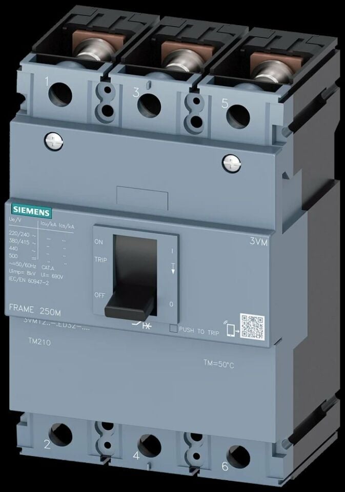 3VM Kom TMŞ;3VM12;25kA;Sabit Ter;Sabit Man;200A;3P