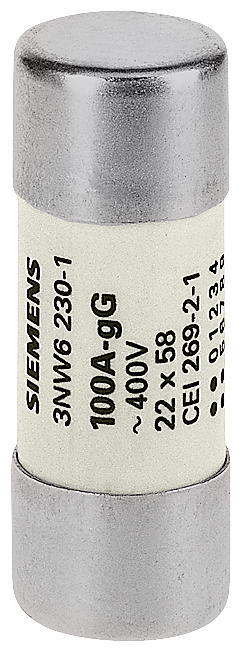 Silindirik Sigorta (Kartuş Sigorta); 22X58mm; 100A