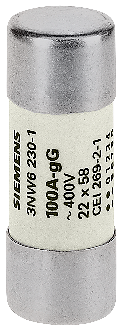 Silindirik Sigorta (Kartuş Sigorta); 22X58mm; 100A