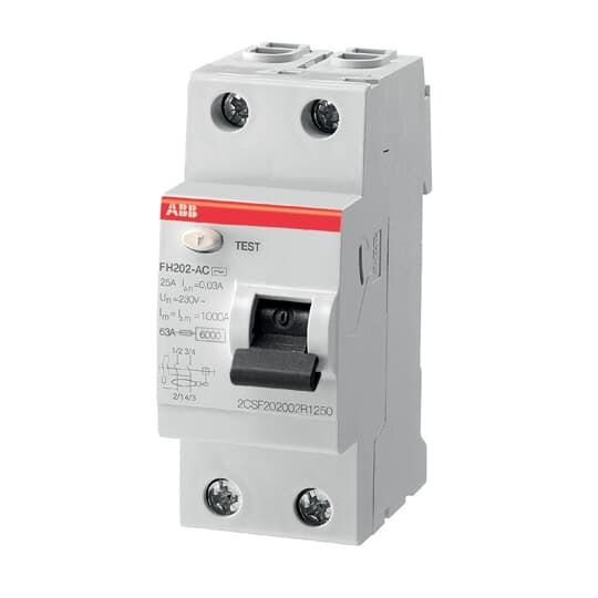 FH202 AC-25/0,3  2P, AC, 25A, 300mA K.A.K