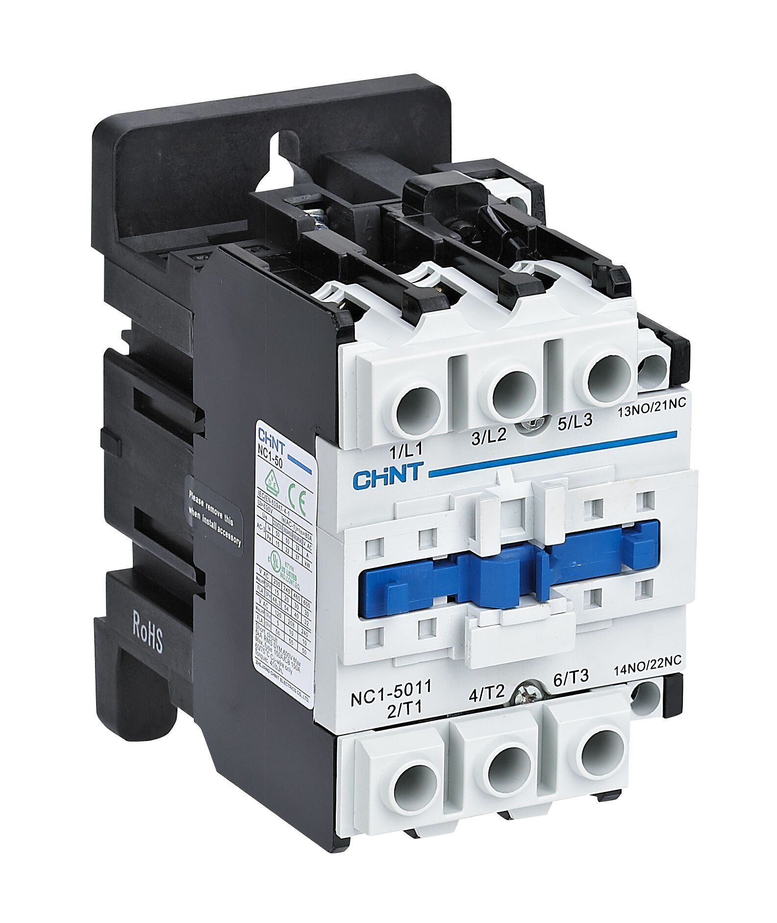 NC1-5011 220V AC 3P 22kW, 50A 1NA+1NK Kontaktör