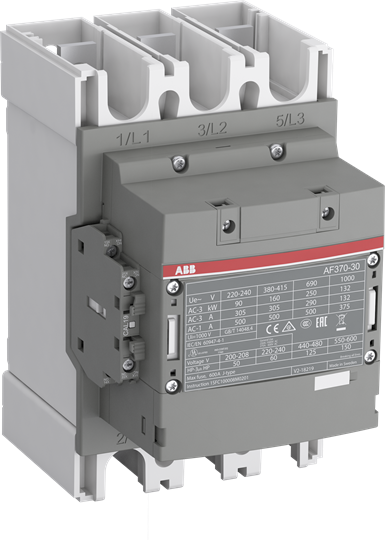 AF370-30-11 100-250VAC/DC 370A 3P kont. 1NA+1NK