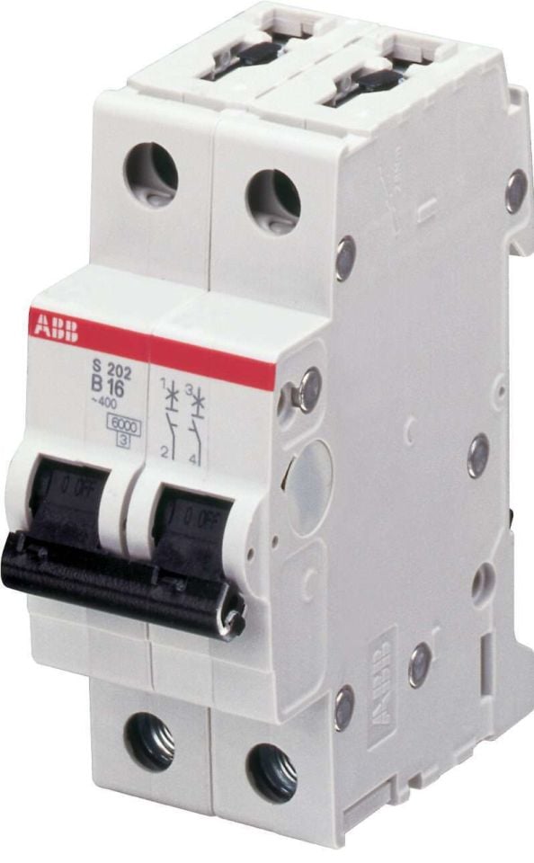 S202M-C63UC 2*63A C tipi 10kA DC otomatik sigorta