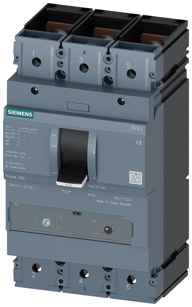 3VA13 TMŞ;36kA;Ter Ayarlı;Man.Ayar.;220-320A;3P