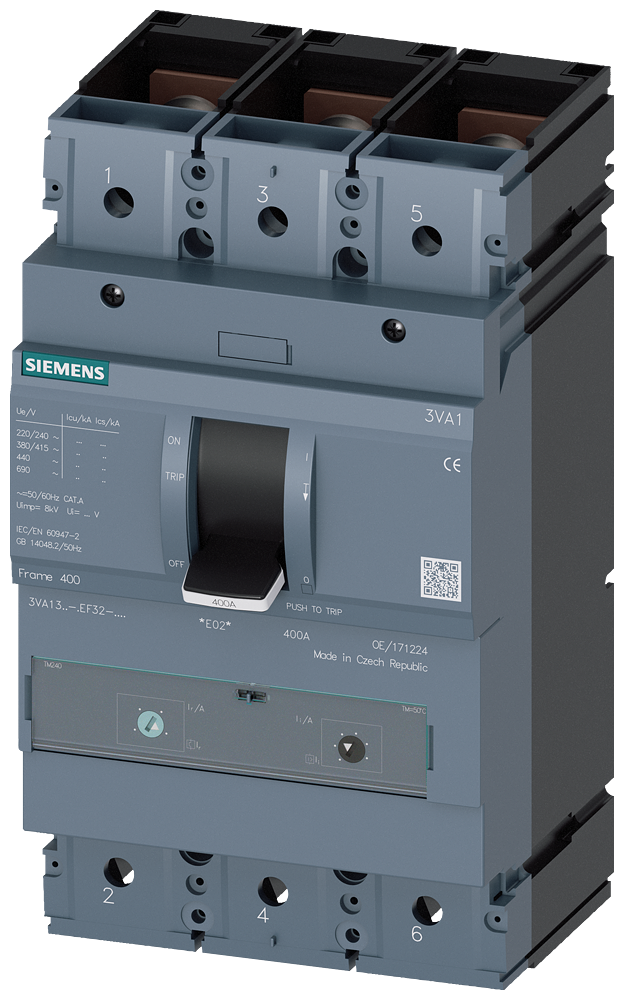 3VA13 TMŞ;36kA;Ter Ayarlı;Man.Ayar.;220-320A;3P