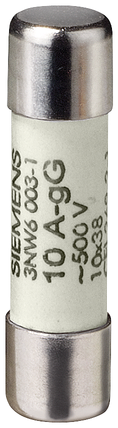 Silindirik Sigorta (Kartuş Sigorta); 10X38mm; 20 A