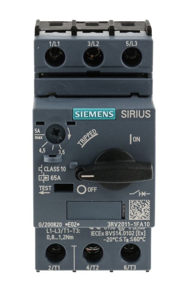 3RV2 Mot.Kr.Şal;Ter&Kısa Dev; 3;5-5A;100kA BoyS00