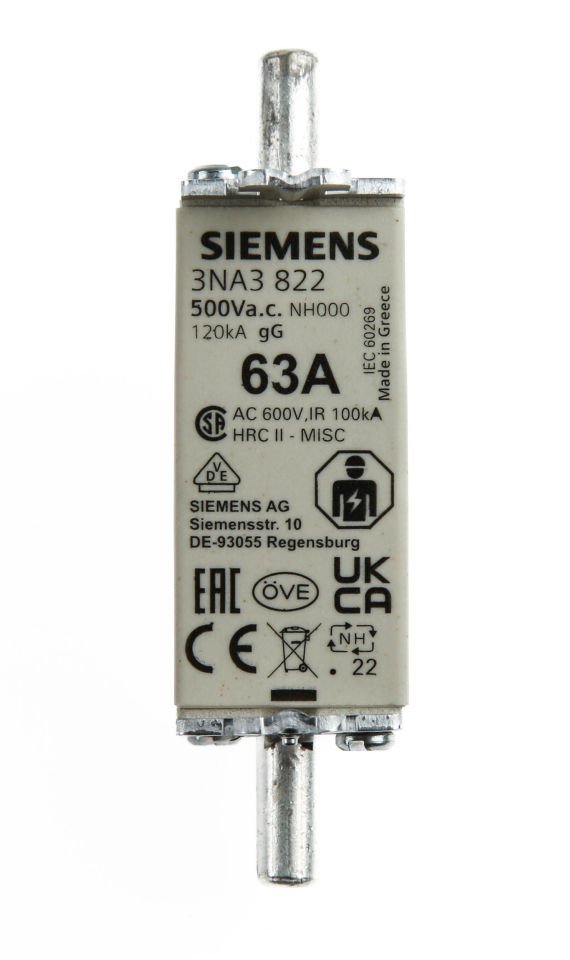 NH-Bıçaklı Sigorta Buşon;63A;Boy 000;Genişlik 21mm
