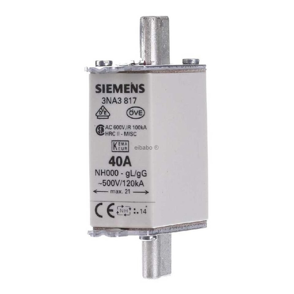 NH-Bıçaklı Sigorta Buşon;40A;Boy 000;Genişlik 21mm