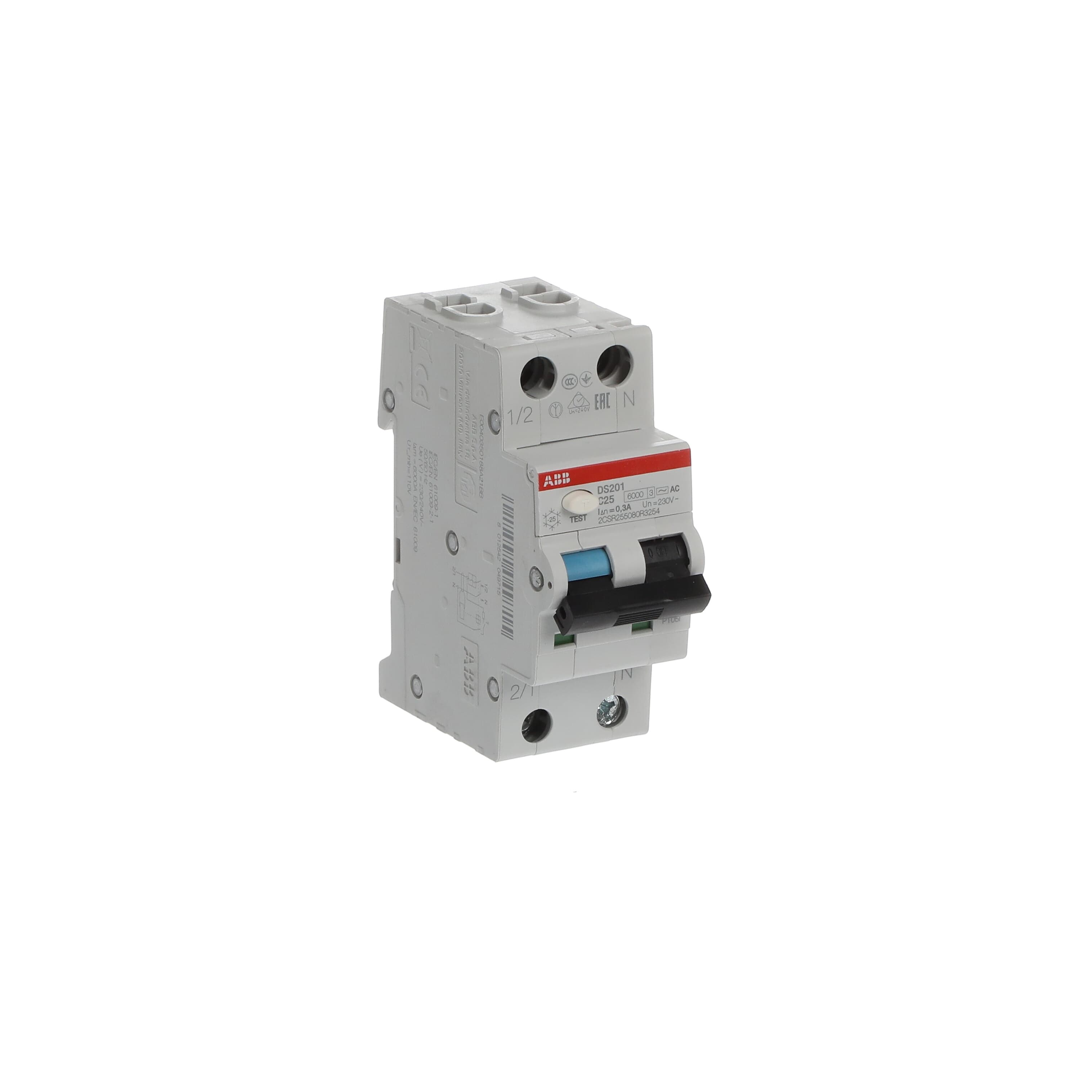 DS201-C25 AC300  2*25A 6kA C 300mA K.A.K