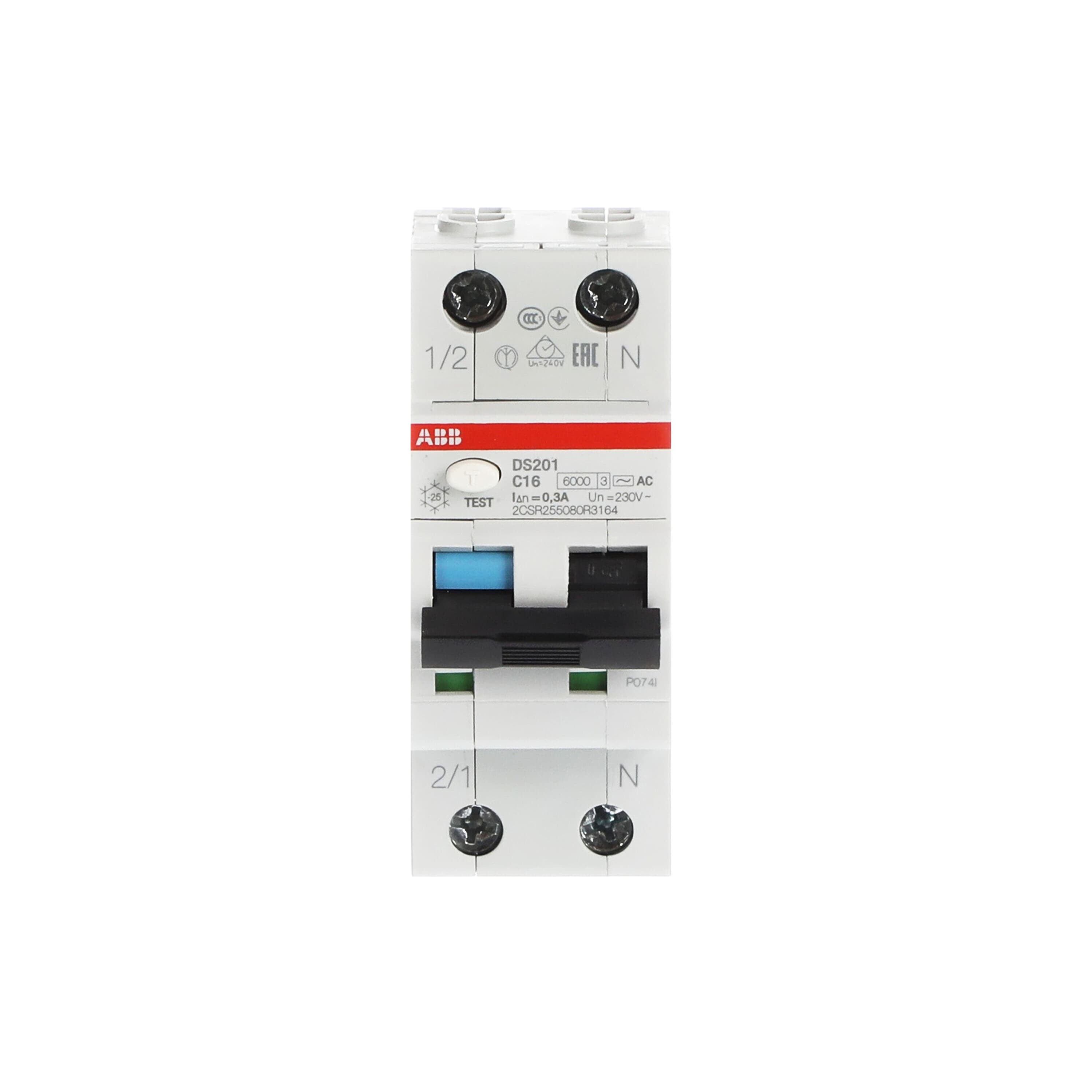 DS201-C16 AC300  2*16A 6kA C 300mA K.A.K