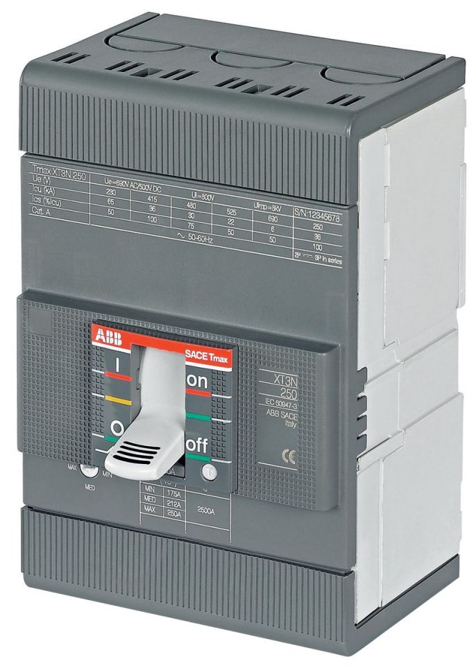 XT3S 200A 50kA 3P Im=1200-2400A manyetik tip şalt.