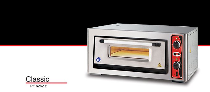 GMG PF 6262 E Pizza Fırını-Tek Katlı-4 Adet Pizza Pişirme Kapasiteli-380 V-iç Ölçüsü 62x62 cm