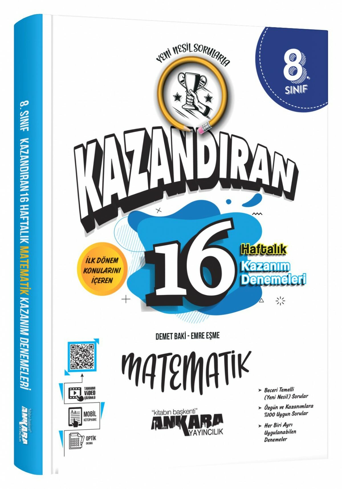 Ankara Yayıncılık LGS 1.Dönem Kazandıran Matematik 16 Deneme