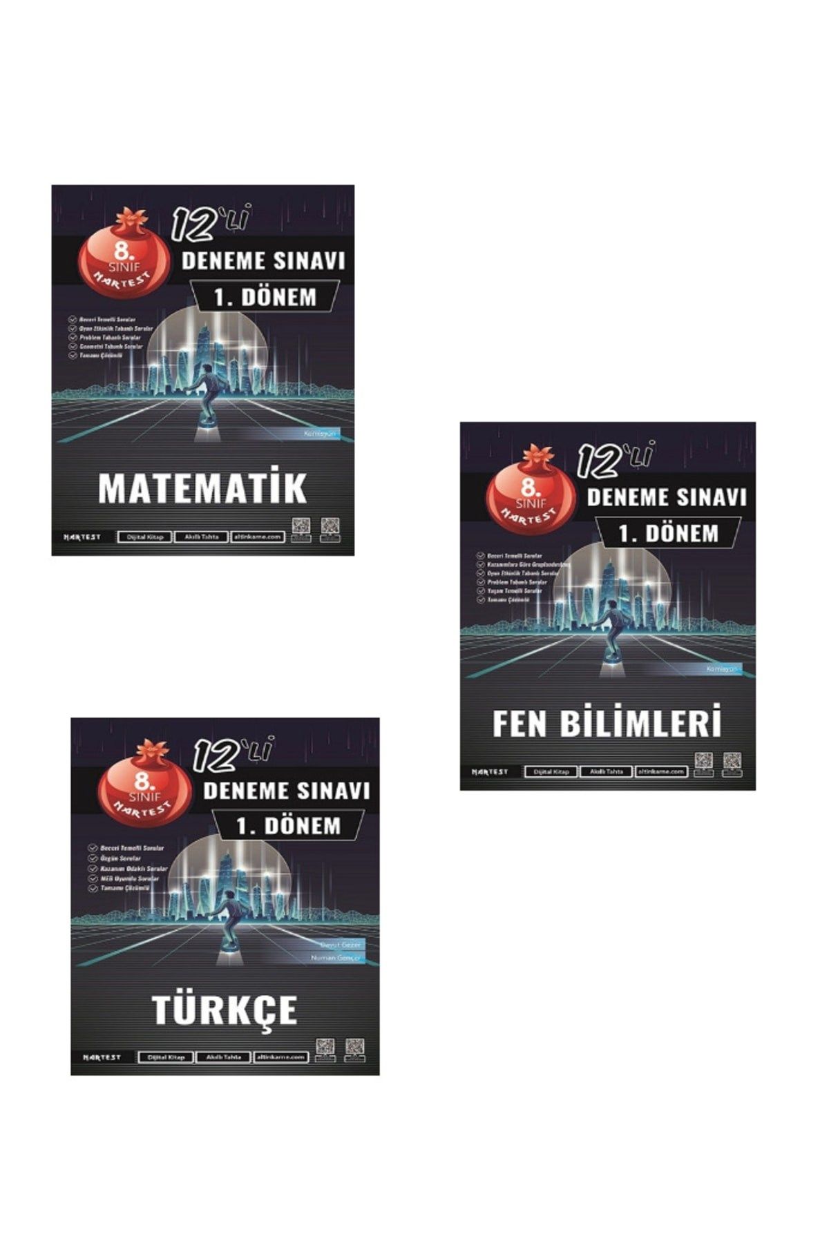 Nartest 8.sınf 1. Dönem 3'lü Deneme Sınavları(T-M-F)