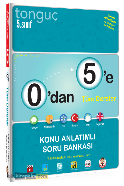 Tonguç Akademi 5. Sınıf 0'dan 5'e Tüm Dersler Konu Anlatımlı Soru Bankası