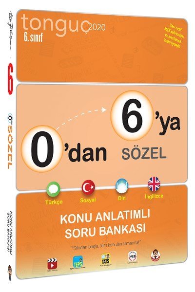 Tonguç Akademi 6. Sınıf 0'dan 6'ya Sözel Konu Anlatımlı Soru Bankası