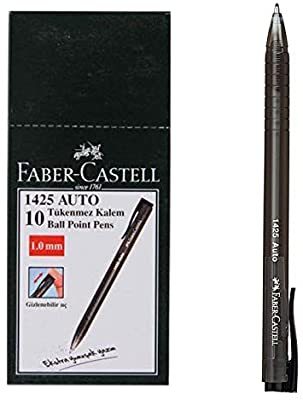 Faber Castell 1425 Auto 1.0 mm Siyah Tükenmez Kalem 10'lu Kutu