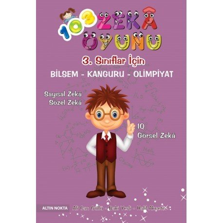 Altın Nokta   3. Sınıf 103 Zeka Oyunu Bilsem - Kanguru - Olimpiyat Kitabı