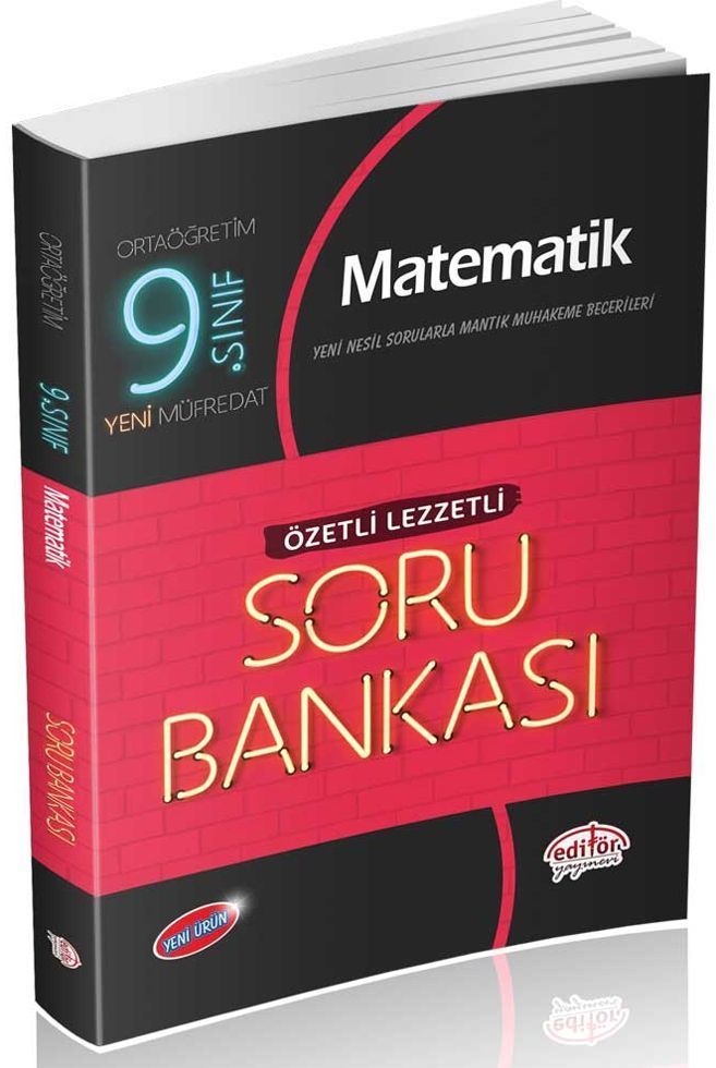 Editör Yayınları 9. Sınıf Matematik Özetli Lezzetli Soru Bankası
