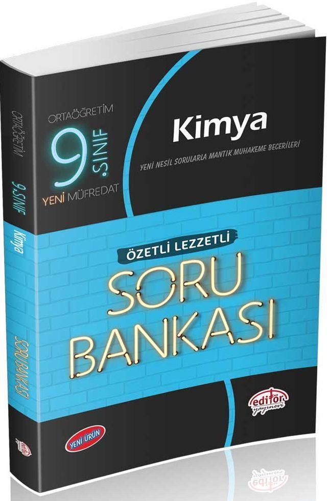 Editör Yayınları 9. Sınıf Kimya Özetli Lezzetli Soru Bankası