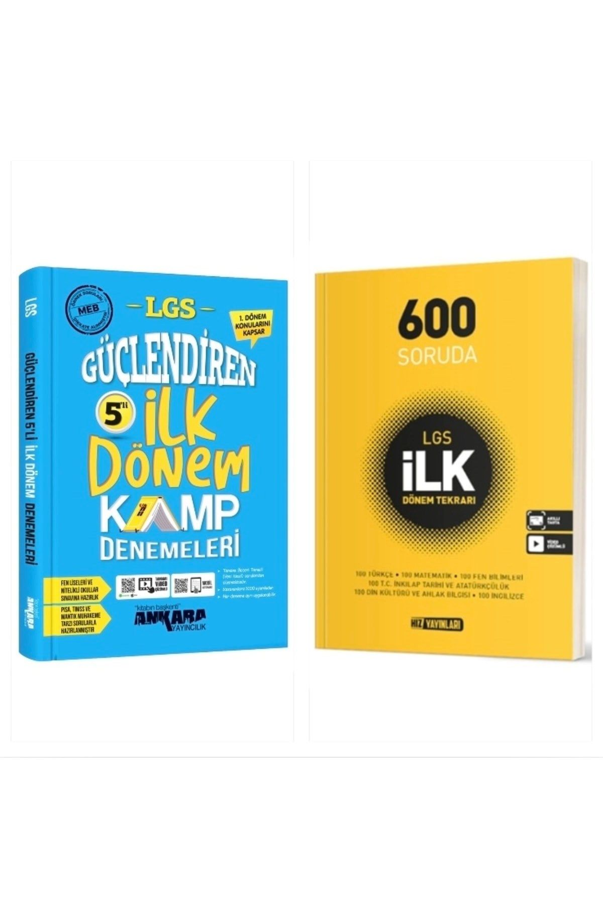 Lgs Güçlendiren 5'li Ilk Kamp Denemeleri & Hız Yayınları 600 Soruda Lgs Ilk Dönem Tekrarı