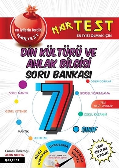 Nartest Yayınları 7.Sınıf Din Kültürü ve Ahlak Bilgisi Soru Bankası