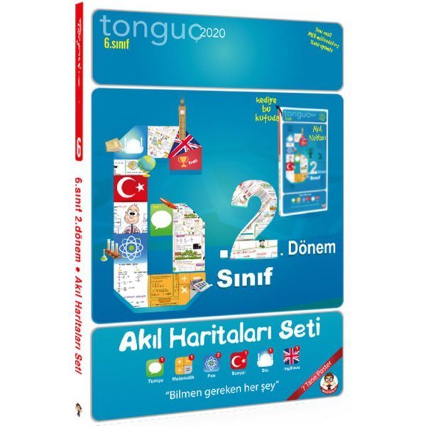 Tonguç Akademi 6. Sınıf 2. Dönem Akıl Haritaları Seti