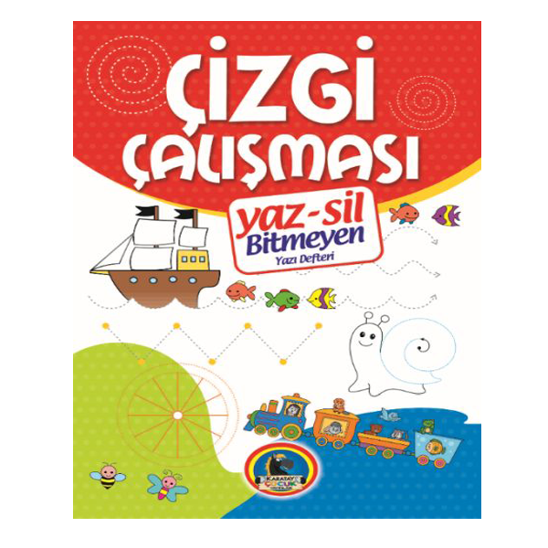 Yaz-Sil Çizgi Çalışma Defteri