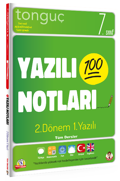 Tonguç Akademi Yayınları 7. Sınıf 2.Dönem 1.Yazılı Notları