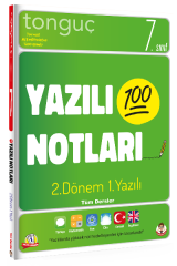 Tonguç Akademi Yayınları 7. Sınıf 2.Dönem 1.Yazılı Notları