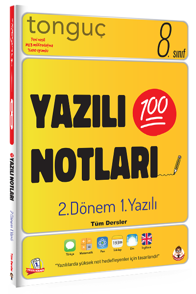 Tonguç Akademi Yayınları 8. Sınıf 2.Dönem 1.Yazılı Notları