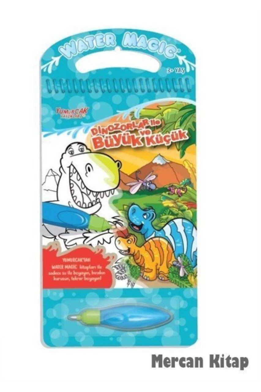 Water Magic - Özel Kalemli Boya Kitabı / Dinozorlar Ile Büyük Ve Küçük