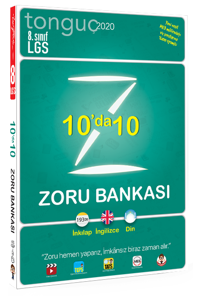 Tonguç Akademi Yayınları 8.Sınıf LGS 10'da 10 Zoru Bankası
