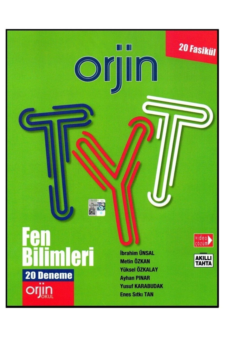 Orjin Tyt Fen Bilimleri Denemeleri 20 Deneme