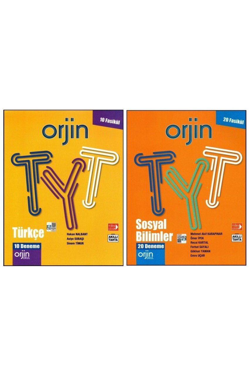 Orjin Tyt Türkçe+sosyal Bilimler Denemeleri 2 Kitap