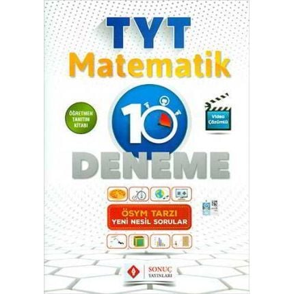 Sonuç Yayınları TYT Matematik Tamamı Çözümlü 10 Deneme