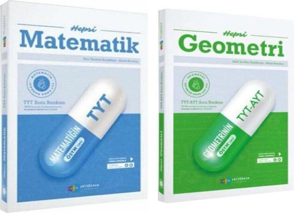 Antrenmanlarla Tyt Hepsi Matematik ve Geometri Soru Bankası Seti 2 Kitap