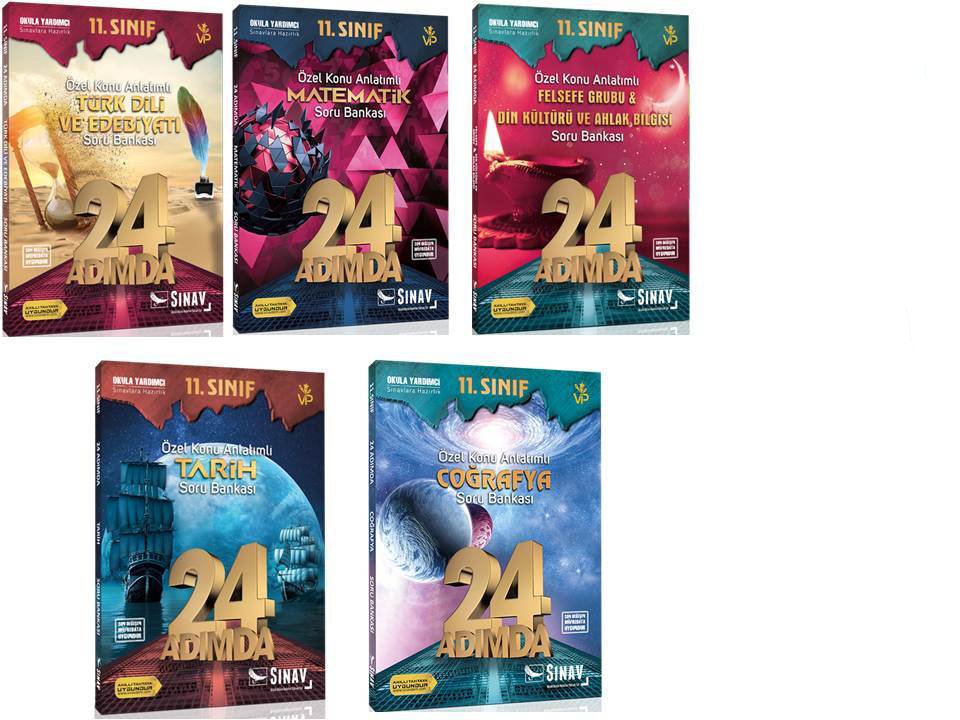 Sınav Yayınları 11.Sınıf 24 Adımda Sözel Dersler Fırsat Seti