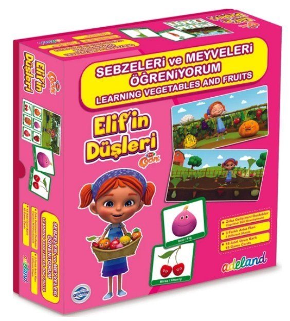 TRT Çocuk Elif'in Düşleri Sebzeleri ve Meyveleri Öğreniyorum