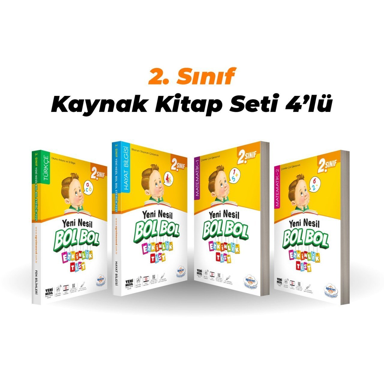 Öğretmen Evde Yayınları 2. Sınıf Kaynak Kitap Seti 4'lü