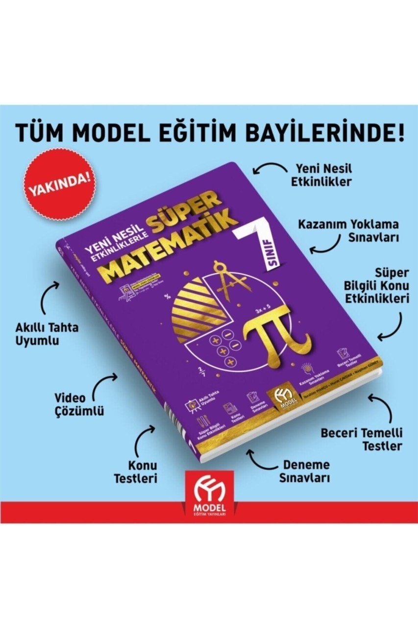 7.sınıf Süper Matematik Yeni Nesil Soru Bankası - [yeni Ürün ...