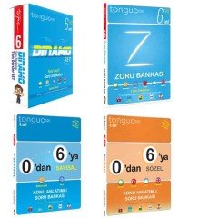 Tonguç Akademi Yayınları 6.Sınıf 4'lü Set Dınamo Zoru 0'dan 6'ya Sayısal Sözel
