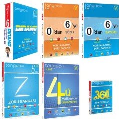 Tonguç Akademi Yayınları 6.Sınıf 6'lı Set Dınamo Zoru 0'dan 6'ya Sayısal Sözel Deneme 360(Cep Boyutu)