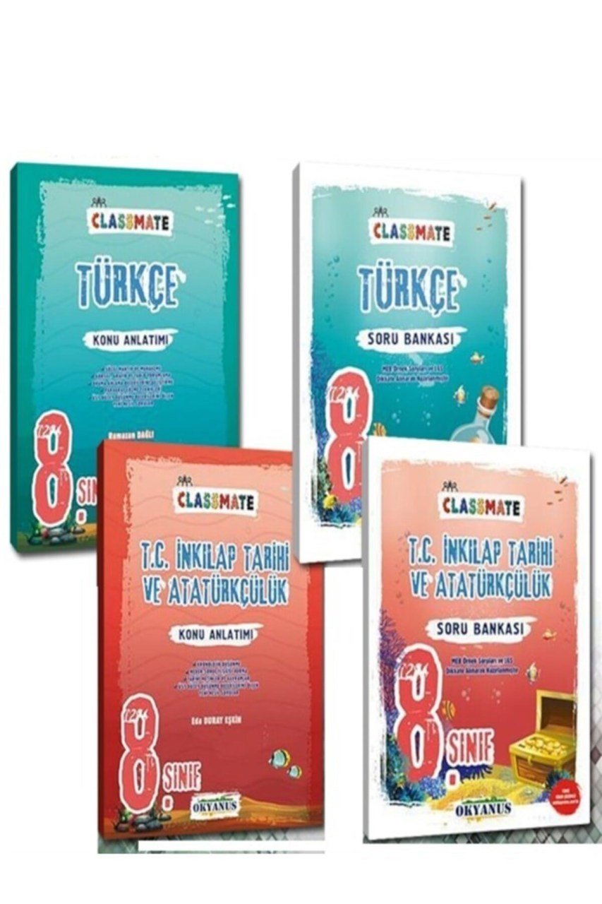 8. Sınıf Classmate Türkçe ve Inkılap Soru Konu Seti 2021