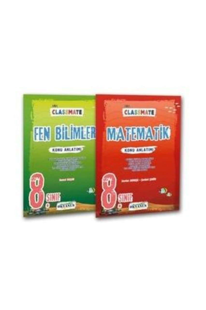 Okyanus 8. Sınıf Classmate Matematik  Fen Konu Anlatımlı