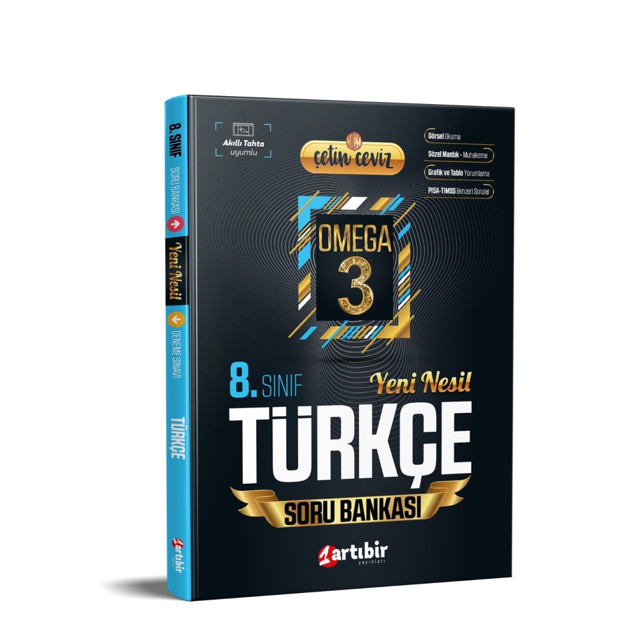 Artıbir Yayınları 8. Sınıf Çetin Ceviz Omega Türkçe Soru Bankası