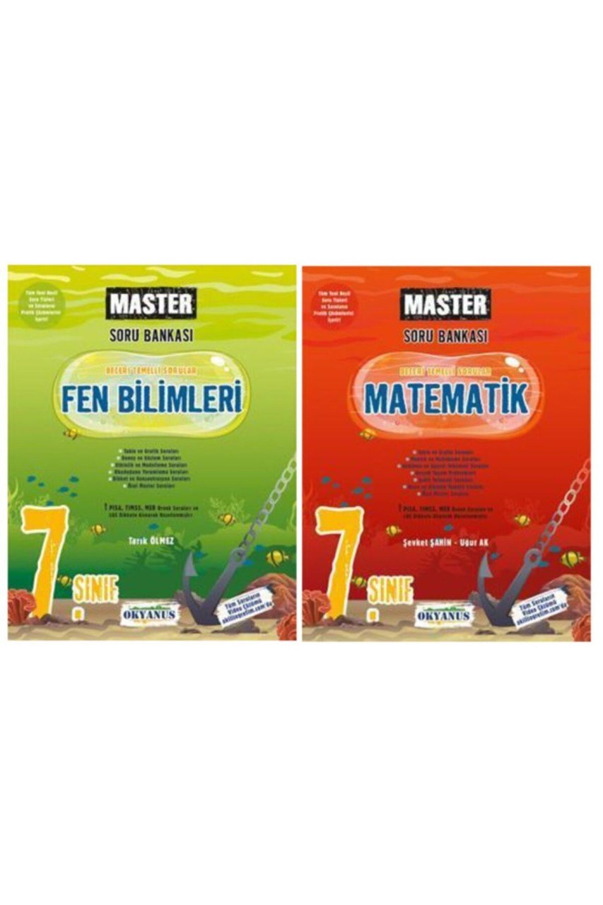 Okyanus Yayınları 7.sınıf Matematik Fen Master Soru Seti