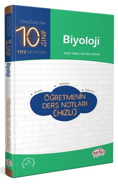 Editör Yayınları 10. Sınıf Biyoloji Öğretmenin Ders Notları (Hızlı)