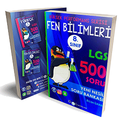 İdol Yayınları 8. Sınıf Yüksek Performans Fen Bilimleri 500 Soru Bankası